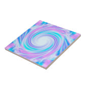 Abstrakte lila Farbtöne in wirbelfarbenen Pastellf Fliese (Seite)