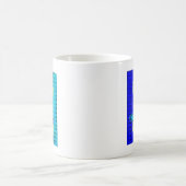 Abstrakte Lila Form des Blue African Woven Kaffeetasse (Mittel)