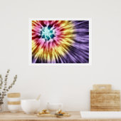 Abstrakte Lila Gefärbte Krawatte Poster (Küche)