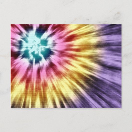 Abstrakte Lila Gefärbte Krawatte Postkarte (Vorderseite)