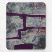 Abstrakte lila Graffiti Mousepad (Vorne)