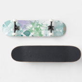 Abstrakte Lila grüne Farbe Skateboard (Horizontal)