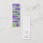 abstrakte lila grüne Visitenkarte (Vorne/Hinten)