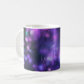 Abstrakte lila Hintergrundtextur Kaffeetasse (Vorderseite Links)