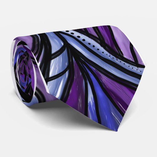 Abstrakte lila krawatte (Gerollt)