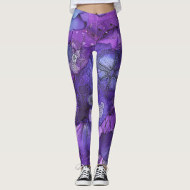 Abstrakte Lila Leggings