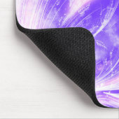 Abstrakte Lila Lüster und Glühwürmchen Mousepad (Ecke)