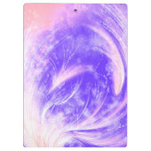 Abstrakte, Lila Lüstern und Glühwürmchen Klemmbrett (Rückseite)