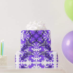 Abstrakte lila Mandala, psychedelische Mandala Geschenkpapier