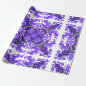 Abstrakte lila Mandala, psychedelische Mandala Geschenkpapier (Ungerollt)