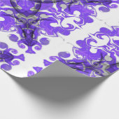 Abstrakte lila Mandala, psychedelische Mandala Geschenkpapier (Ecke)