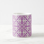 Abstrakte Lila Orchid Blume Design Muster Art Kaffeetasse (Mittel)
