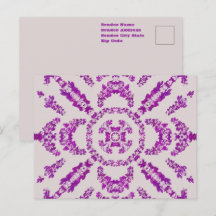 Abstrakte Lila Orchid Blume Design Muster Art