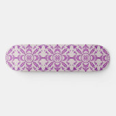 Abstrakte Lila Orchid Blume Design Muster Art Skateboard (Horizontal)
