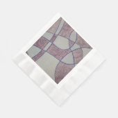 Abstrakte lila Papiertischdecke Serviette (Ecke)