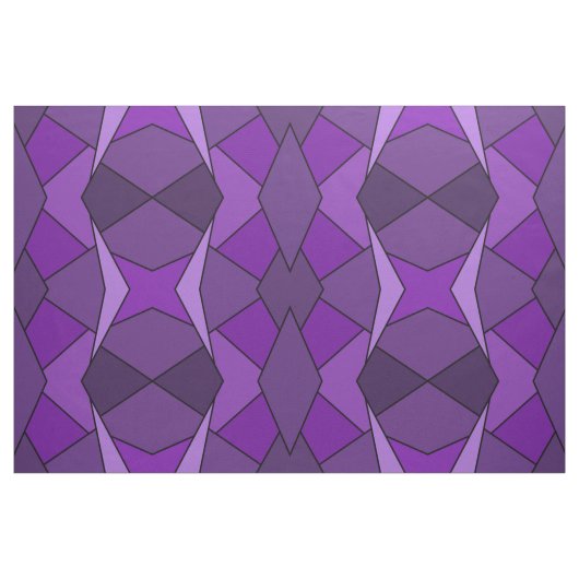 Abstrakte lila Polygon-geometrisches Form-Gewebe Stoff (Yard (91,4 cm))
