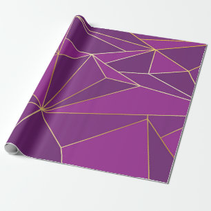 Abstrakte lila Polygon künstlerische Geometrie mit Geschenkpapier