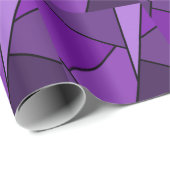 Abstrakte Lila Polygonen Geschenkpapier (Rolleneckpunkt)
