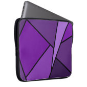 Abstrakte Lila Polygonen Laptopschutzhülle (Vorne Rechts)