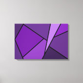Abstrakte Lila Polygonen Leinwanddruck (Vorderseite)