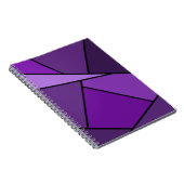 Abstrakte Lila Polygonen Notizblock (Rechte Seite)