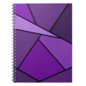 Abstrakte Lila Polygonen Notizblock (Vorderseite)