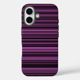 Abstrakte Lila Streifen iPhone 16 Hülle