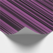 Abstrakte Lila Streifen Geschenkpapier (Ecke)