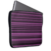 Abstrakte Lila Streifen Laptopschutzhülle (Vorne Rechts)