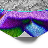 Abstrakte Lila türkisfarbene Rahmen sorgen für Ihr Poster (Ecke)