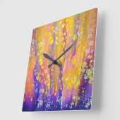 Abstrakte Lila Uhr (Winkel)