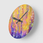 Abstrakte Lila Uhr (Winkel)