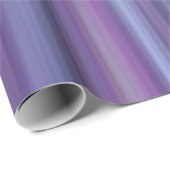 Abstrakte lila und aquamarine Steigung Stripes Geschenkpapier (Rolleneckpunkt)