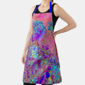 Abstrakte Lila und Blue Hydrangea mit Magenta Schürze (InSitu)