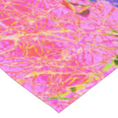 Abstrakte Lila und Blue Hydrangea mit Magenta Tischdecke (Schrägansicht)