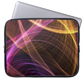 ABSTRAKTE Lila und Goldlaptop-Hülsen Laptopschutzhülle (Vorderseite)