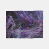 abstrakte lila und rosa Malerei Fleecedecke (Vorderseite (Horizontal))