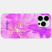 ABSTRAKTE LILA WASSERFARBE PERSONALISIERT Case-Mate iPhone HÜLLE (Rückseite (Horizontal))