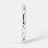 Abstrakte Lila weiße Punkte Samsung Galaxy Hülle (Rechte Seite)