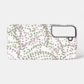 Abstrakte Lila weiße Punkte Samsung Galaxy Hülle (Rückseite (Horizontal))