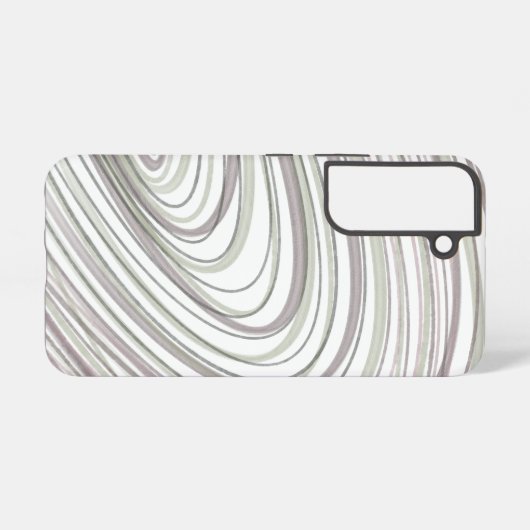 Abstrakte Lila weiße Wirbel Samsung Galaxy Hülle (Rückseite (Horizontal))