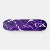 Abstrakte Lila Welle Skateboard (Horizontal)