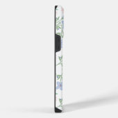 Abstrakte Lila Wildblume iPhone Hülle (Rechte Seite)