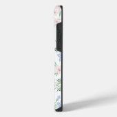 Abstrakte Lila Wildblume iPhone Hülle (Linke Seite)