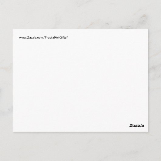 Abstrakte Lila Wirbel Fraktal Art Design Geschenke Postkarte (Rückseite)