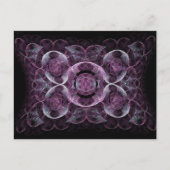 Abstrakte Lila Wirbel Fraktal Art Design Geschenke Postkarte (Vorderseite)