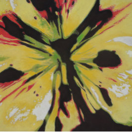 abstrakte Lilie-Blume blockiert helle und farbenfr Puzzle