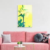 Abstrakte Lilien - Leinwand (Insitu (Wohnzimmer))