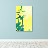 Abstrakte Lilien - Leinwand (Insitu (Holzboden))