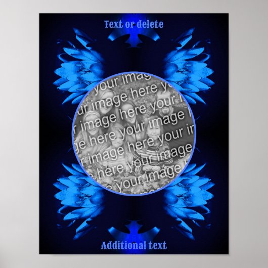 Abstrakte Lily Lotus Blume Erstellen Sie Ihr eigen Poster (Vorne)